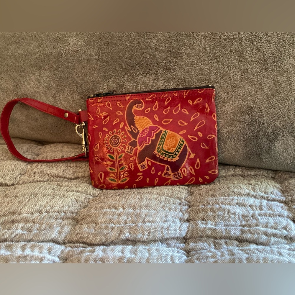 Boho hippie elephant wristlet